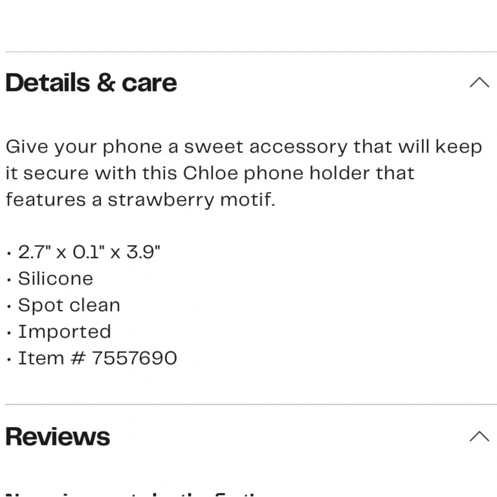 See by Chloé Strawberry Motif Phone Holder